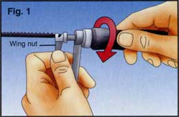 Loosen the saw
