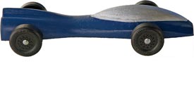 Pinewood derby Jet side view