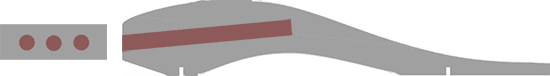 Python pinewood derby block with lead weights