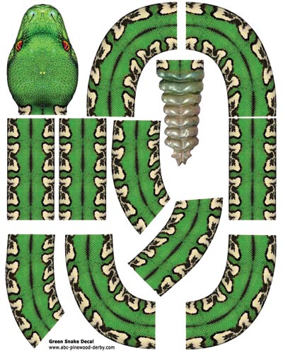 Pinewood Derby Car Decal
