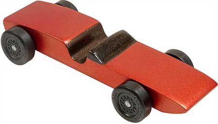 Completed Sport Coupe pinewood derby car