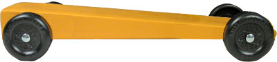 Extended wedge painted yellow